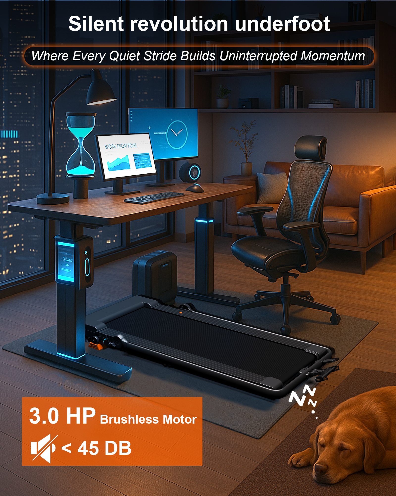 2-in-1 Adjustable Incline Treadmill AD4000I | Lichico Lichico Fitness