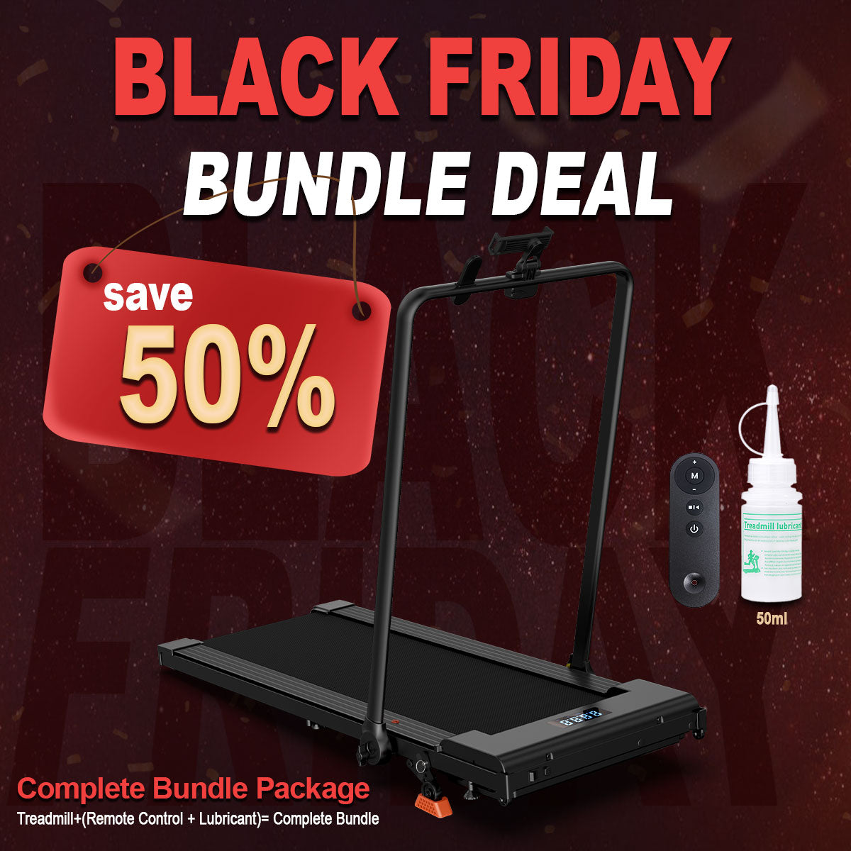 Incline Treadmill + Accessories Lichico Fitness US