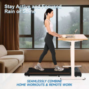 Walking Pad, Portable Treadmills with LED Display, Low Noise Walking Treadmill with APP & Remote Control Lichico Fitness US
