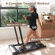 Walking Pad Treadmill, Under Desk Treadmill, Portable Small Treadmills for Home and Office，Super Quiet Brushless Motorized, Foldable Running Machine with Remote Control Lichico Fitness US