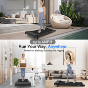 Lichico Running Treadmill Walking Pad w/Incline Remote Control for Home/Office, 2.5HP Brushless Motorized Compact Walking Jogging Machine Portable Treadmill with 0.5-4 MPH Speed Range