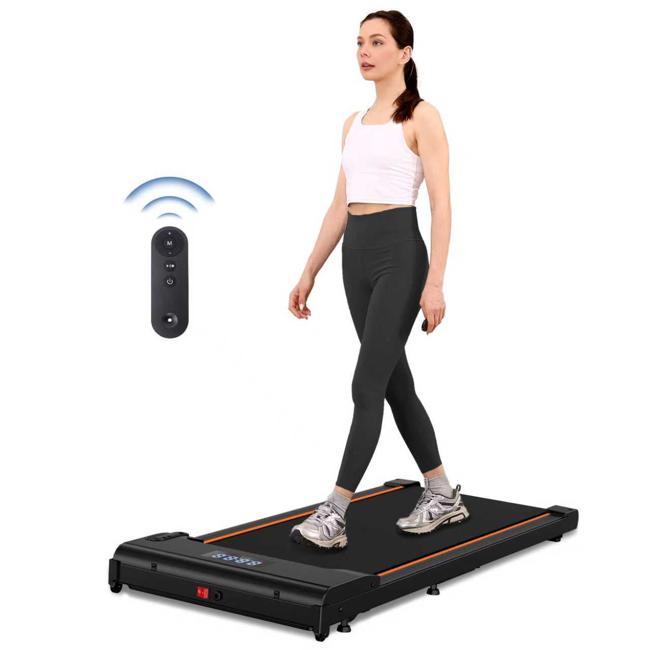 Walking Pad, Portable Treadmills with LED Display, Low Noise Walking Treadmill with APP & Remote Control Lichico Fitness US