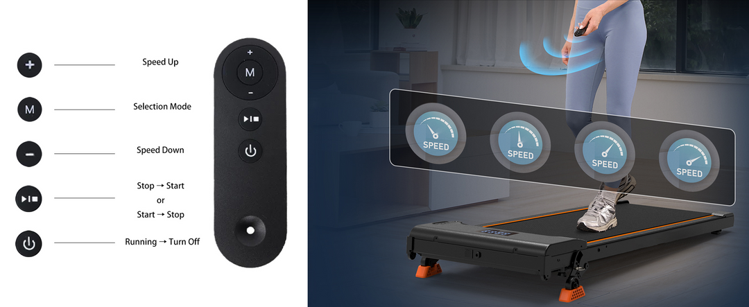 Lichico Treadmill control panel, remote control, walking on treadmill