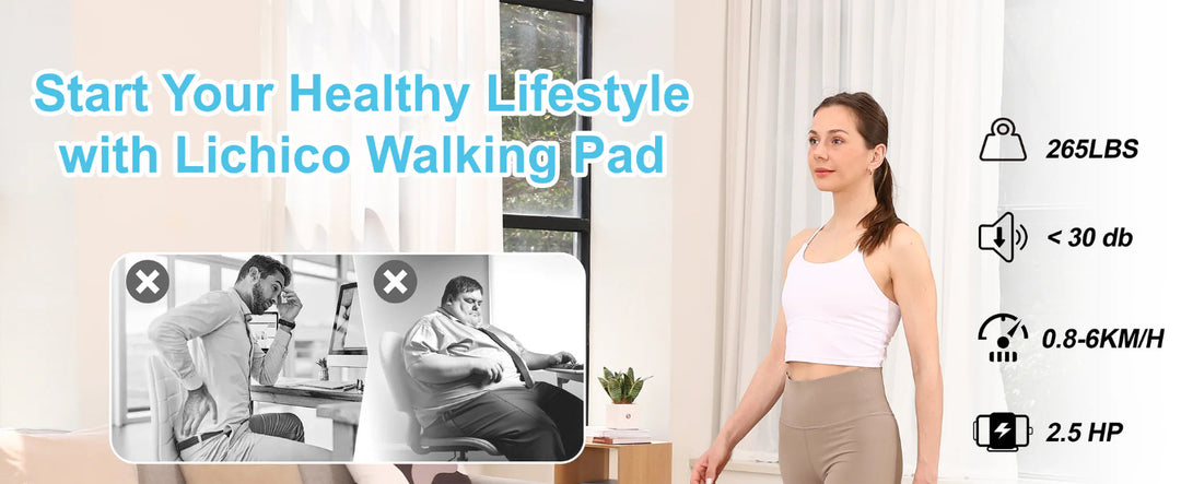 Under desk walking pad treadmill for home office