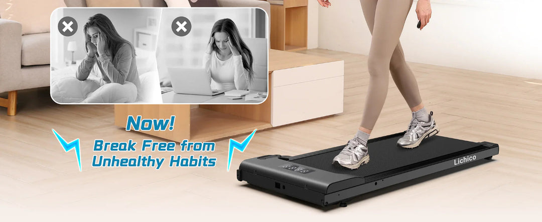 Foldable walking pad with remote control and LED display