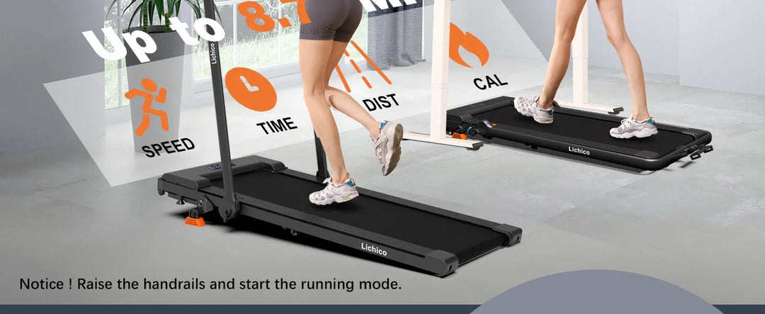 Small space treadmill that folds for apartment or condo use