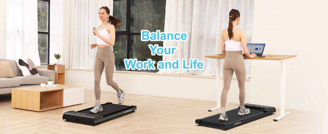 Portable walking pad treadmill for small spaces and apartments