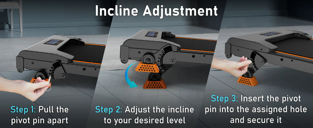 Smart walking pad treadmill with multi-function LED screen