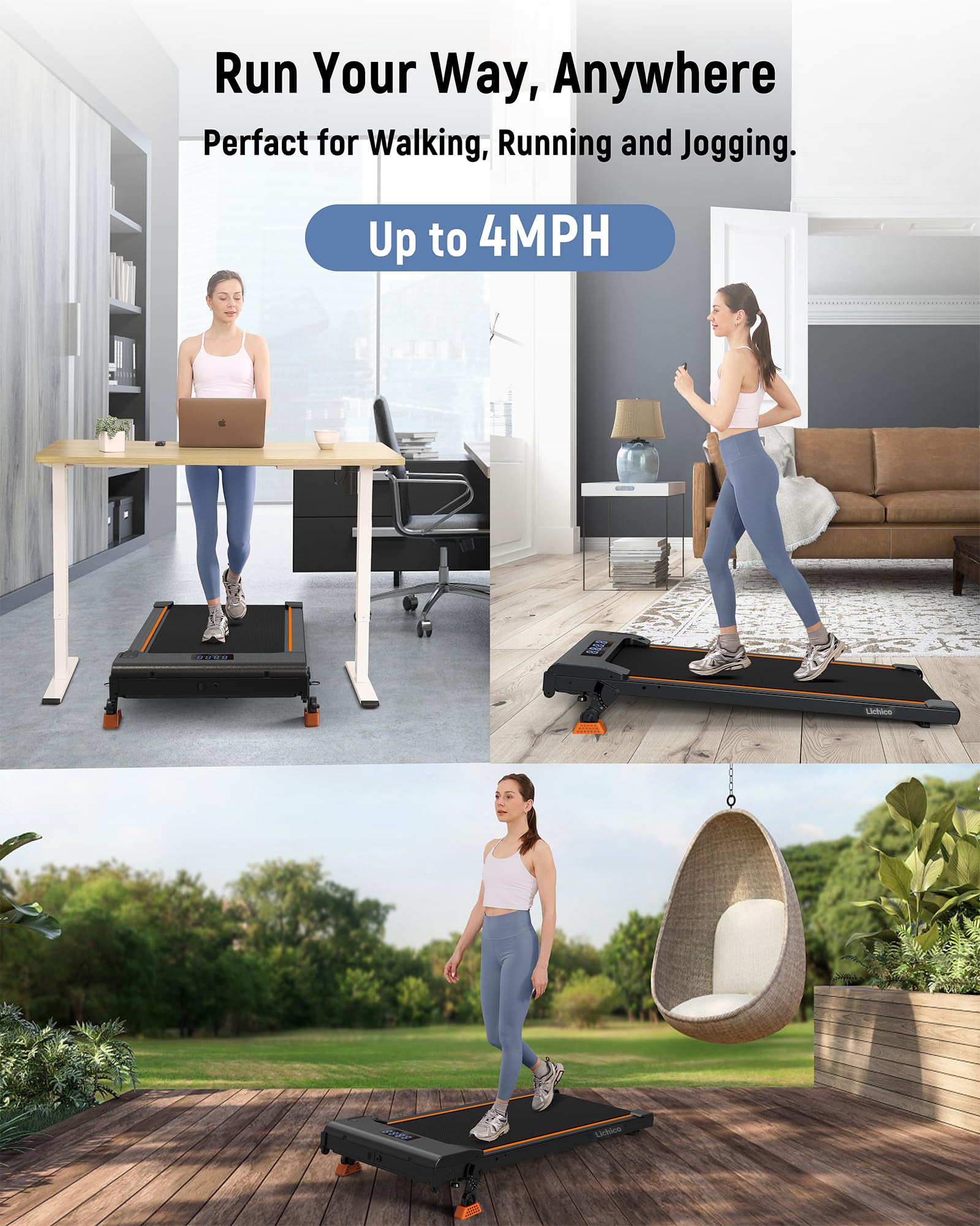 Adjustable Incline Walkingpad ‎DK-38AB-2 | Lichico