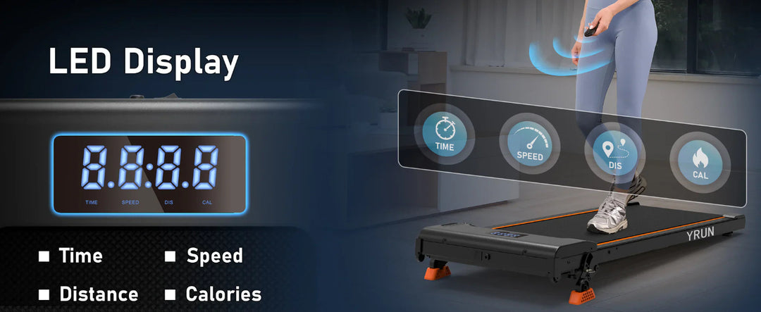 Portable mini treadmill for seniors and beginners at home