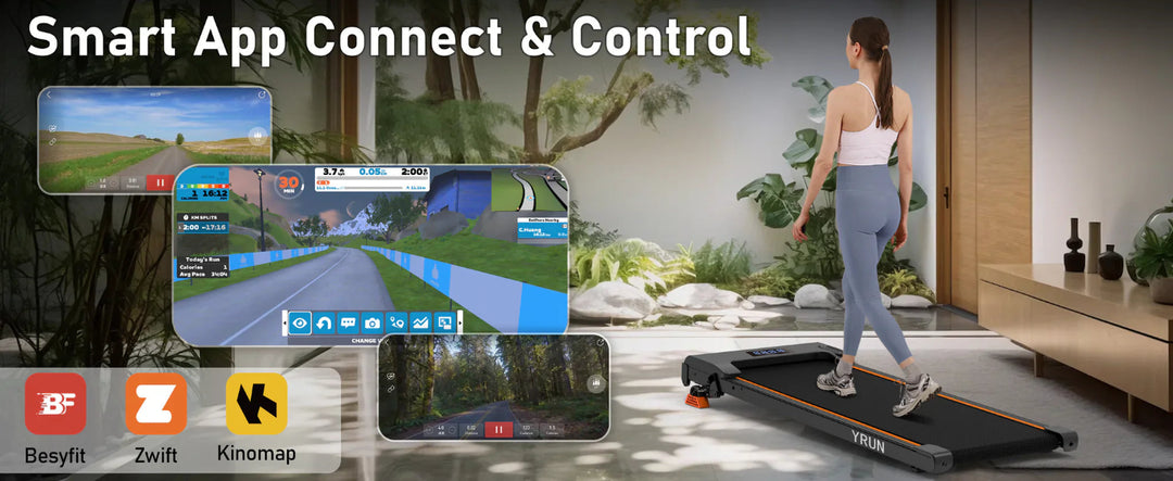 Walking pad with shock-absorbing belt to protect knees and joints