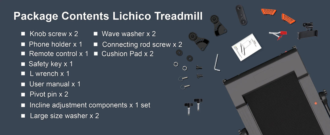 Treadmill with safety key and side handrails for stable running