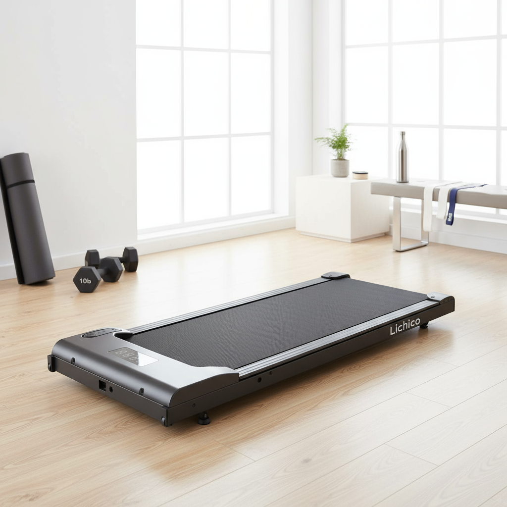 Lichico ultra-slim walking pad under desk treadmill for home office workout