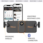 Smart home gym with app tracking and 220 lbs adjustable resistance level
